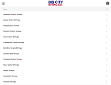 Tablet Screenshot of bigcitystringshop.com
